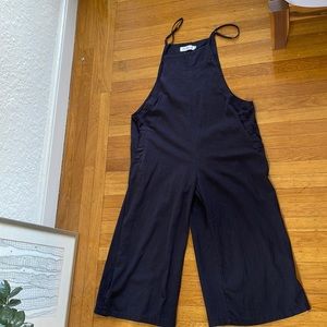 Linen wide leg jumpsuit